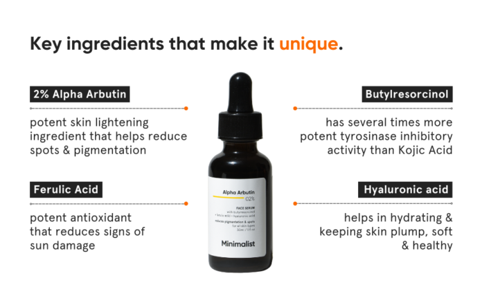 minimalist alpha arbutin face serum product info and reviews